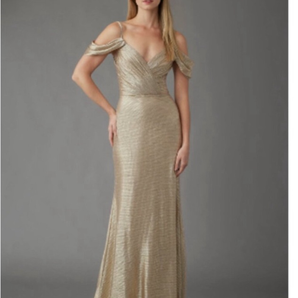 Hayley Paige occasions - shimmer gold gown